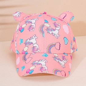 Lasten Rainbow Love Unicorn Baseballlippis