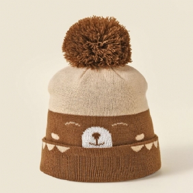 Poikien Bear Cartoon Thermal Cap