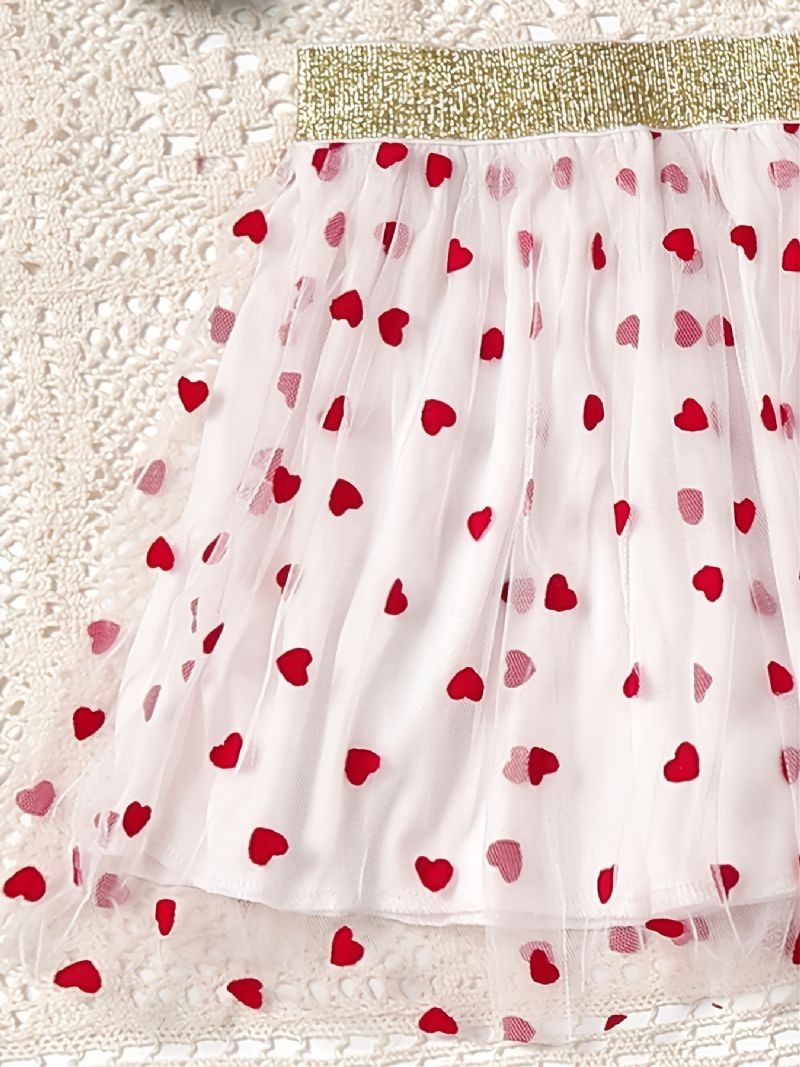 2kpl Vauvan Tyttöjen Hame Mesh Heart Polka Dot Princess