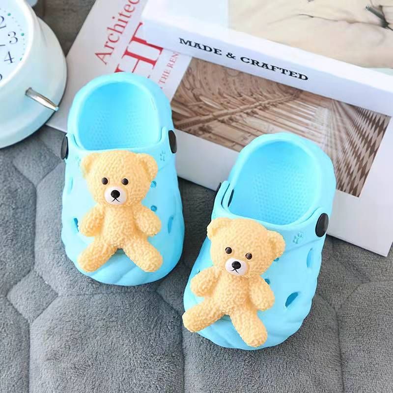 Toddler Vauvan Cute Bear Liukumattomat Puukengät Sandaalit