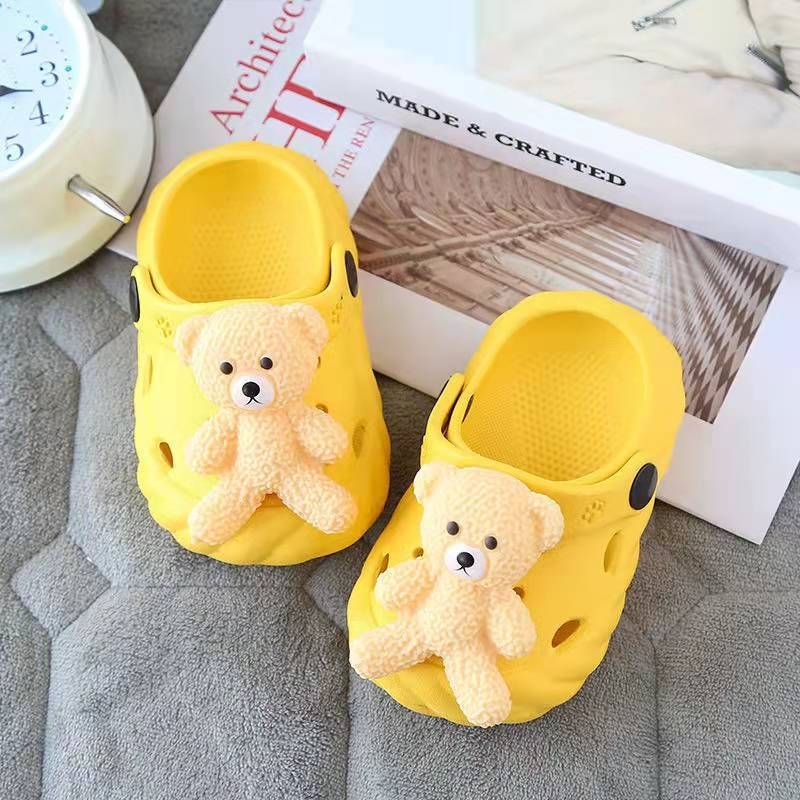 Toddler Vauvan Cute Bear Liukumattomat Puukengät Sandaalit