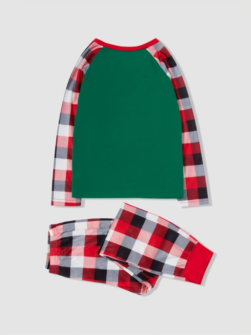 2022 Hyvää Joulua Plaid Raidallinen Pyjamat Pyjamas Loungewear Poikien