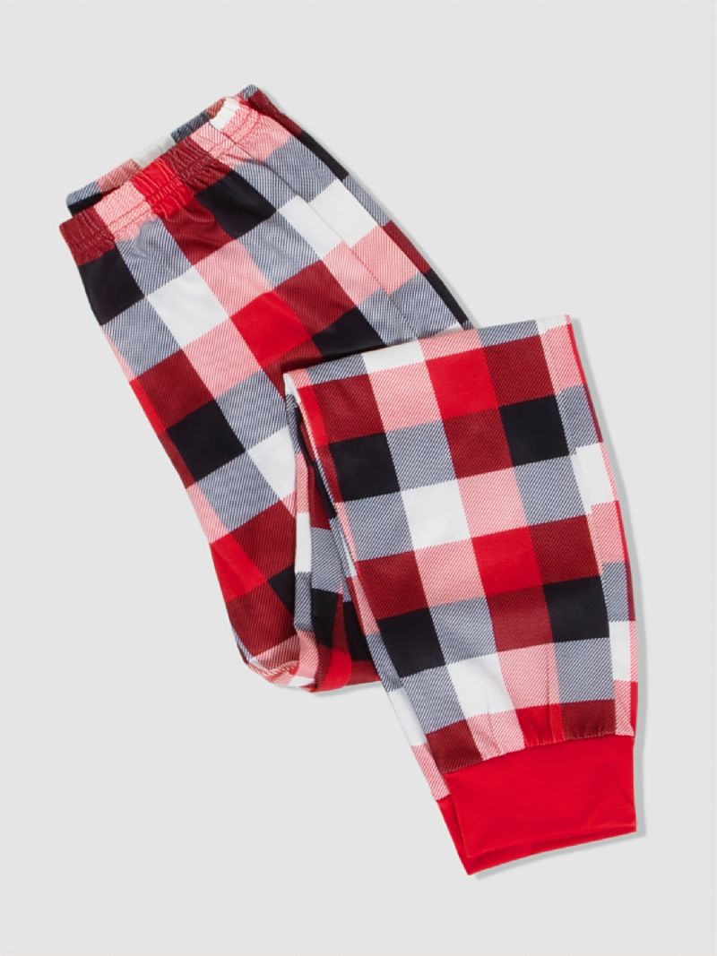 2022 Hyvää Joulua Plaid Raidallinen Pyjamat Pyjamas Loungewear Poikien