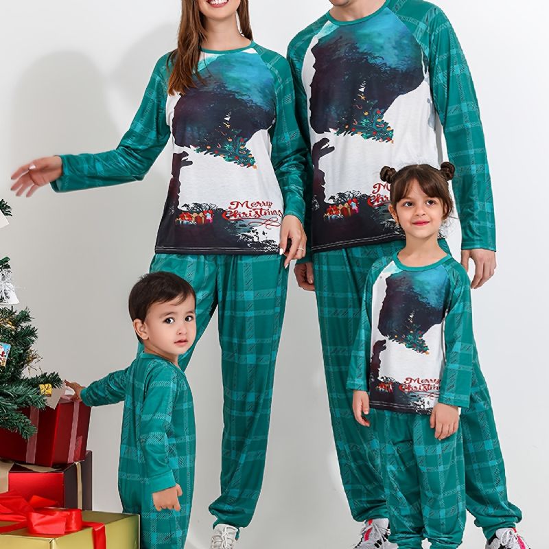 2022 Joulusarjakuva Dinosaurs Party Pyjama Perhepyjama