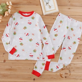 2kpl Lasten Christmas Printed Tight Fit Pyjama