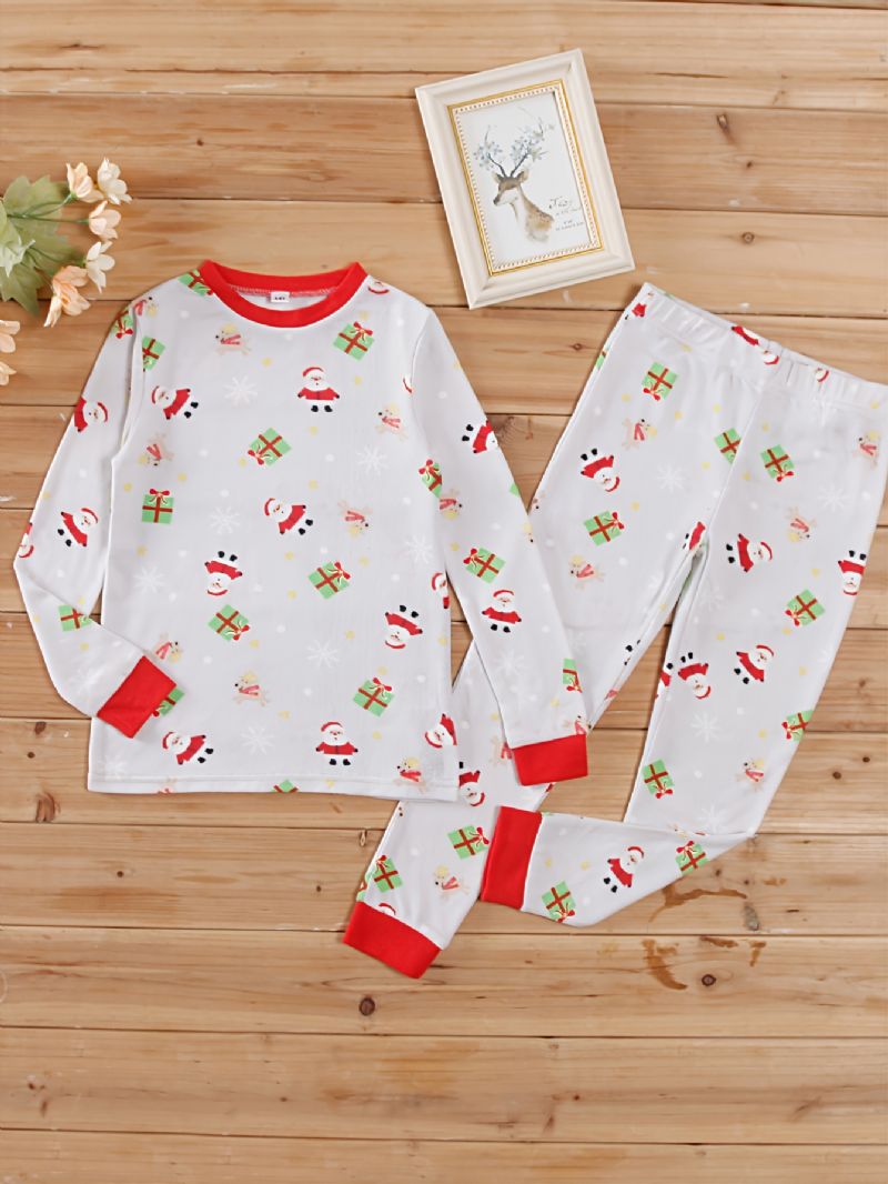 2kpl Lasten Christmas Printed Tight Fit Pyjama