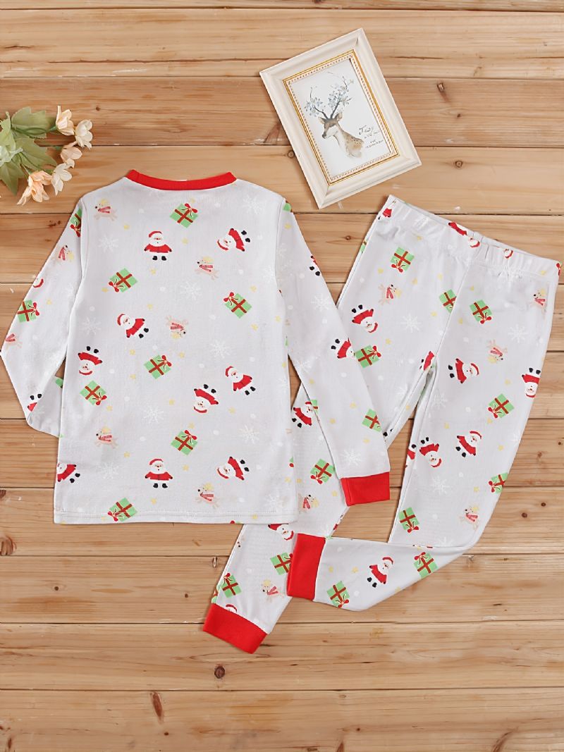 2kpl Lasten Christmas Printed Tight Fit Pyjama