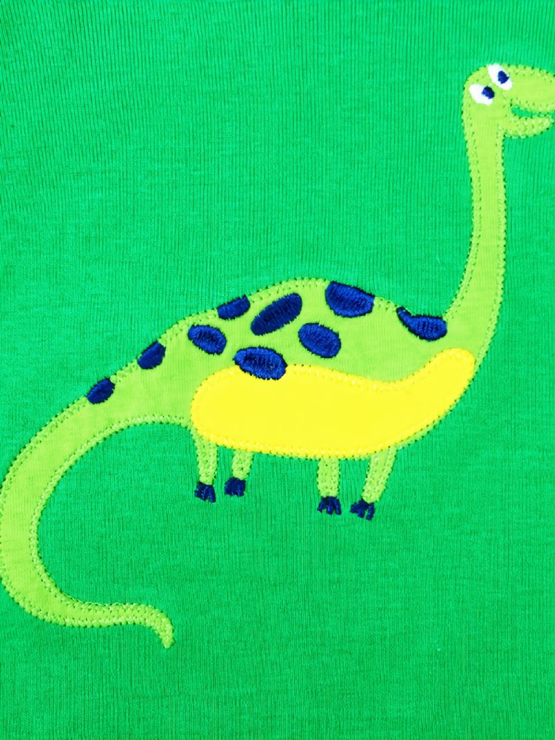 2kpl Poikien Casual Carton Dinosaur Printed Pyjamasetit