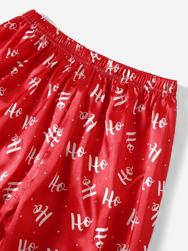 2kpl Tyttöjen Christmas Red Casual Pyjamasetti