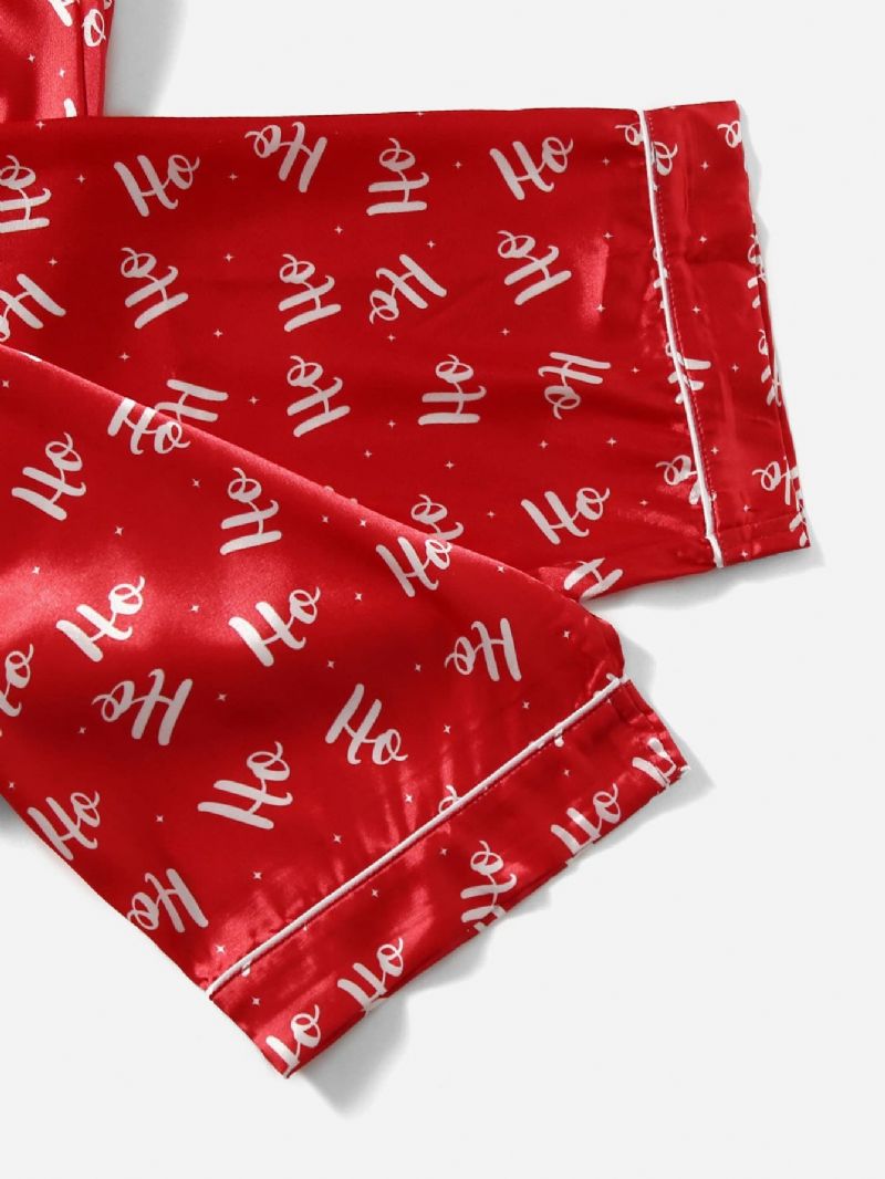 2kpl Tyttöjen Christmas Red Casual Pyjamasetti