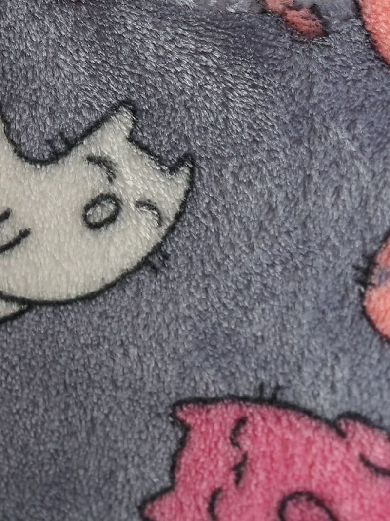 Lasten Söpö Kitty Pitkähihainen Fleece-pyjamasetti