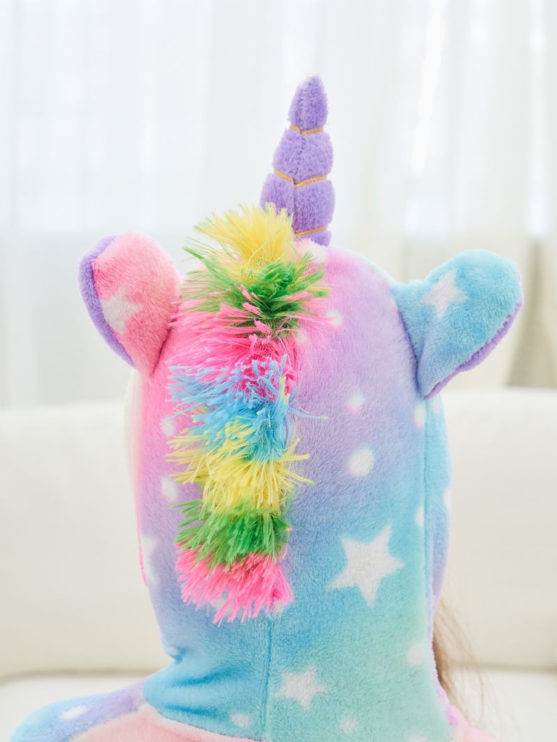 Lasten Tyttöjen Hupullinen Kylpytakki Unicorn Pehmeä Lämmin Flanelli Pyjamat Talvi Vaatteet