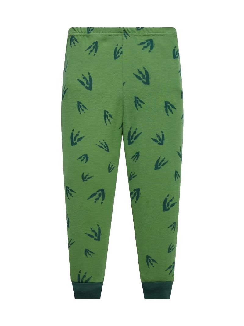 Poikien 2kpl Pyjama Sarjakuva Dinosaur Jurassic Park Pitkähihainen Puuvillapuku