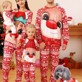 Söpöt Tyttöjen Pyjamasetti Peurakuvioisella 1-10-vuotiaille Tytöille Jouluna