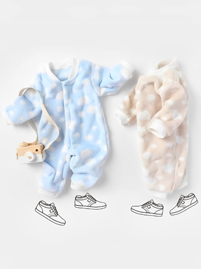 Taaperoiden Vauvan Fleece Söpö Pehmeä Lämmin Pyjama-haalari