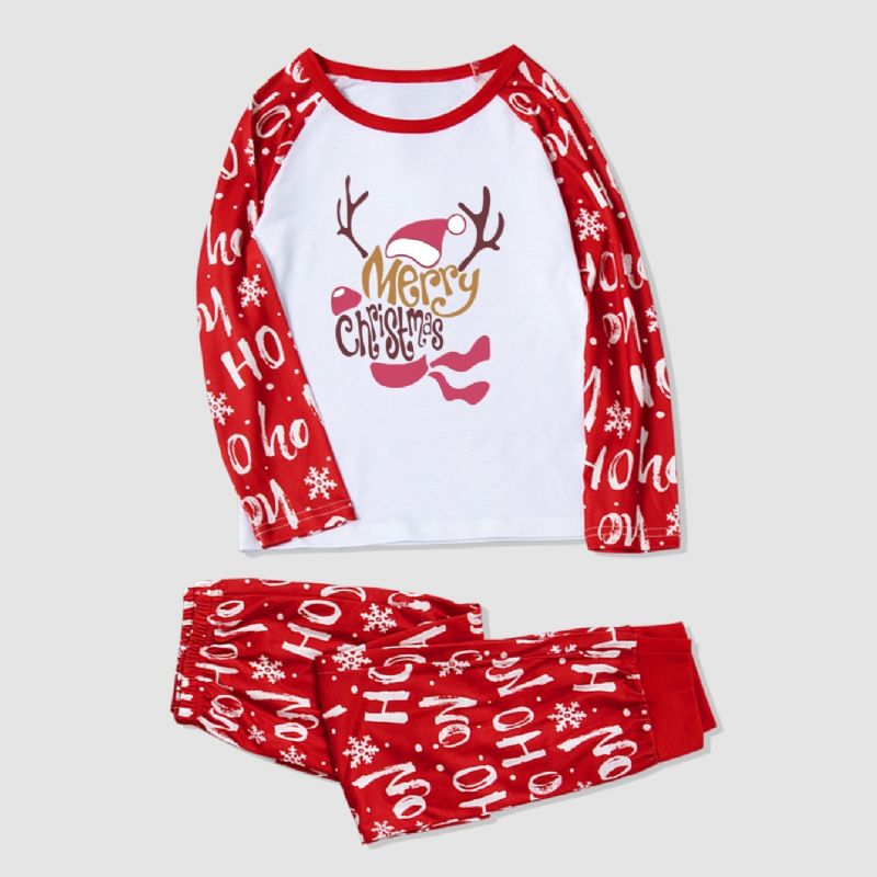 Toddler Lasten Pitkähihainen Puku Joulu Deer Print Pyjama