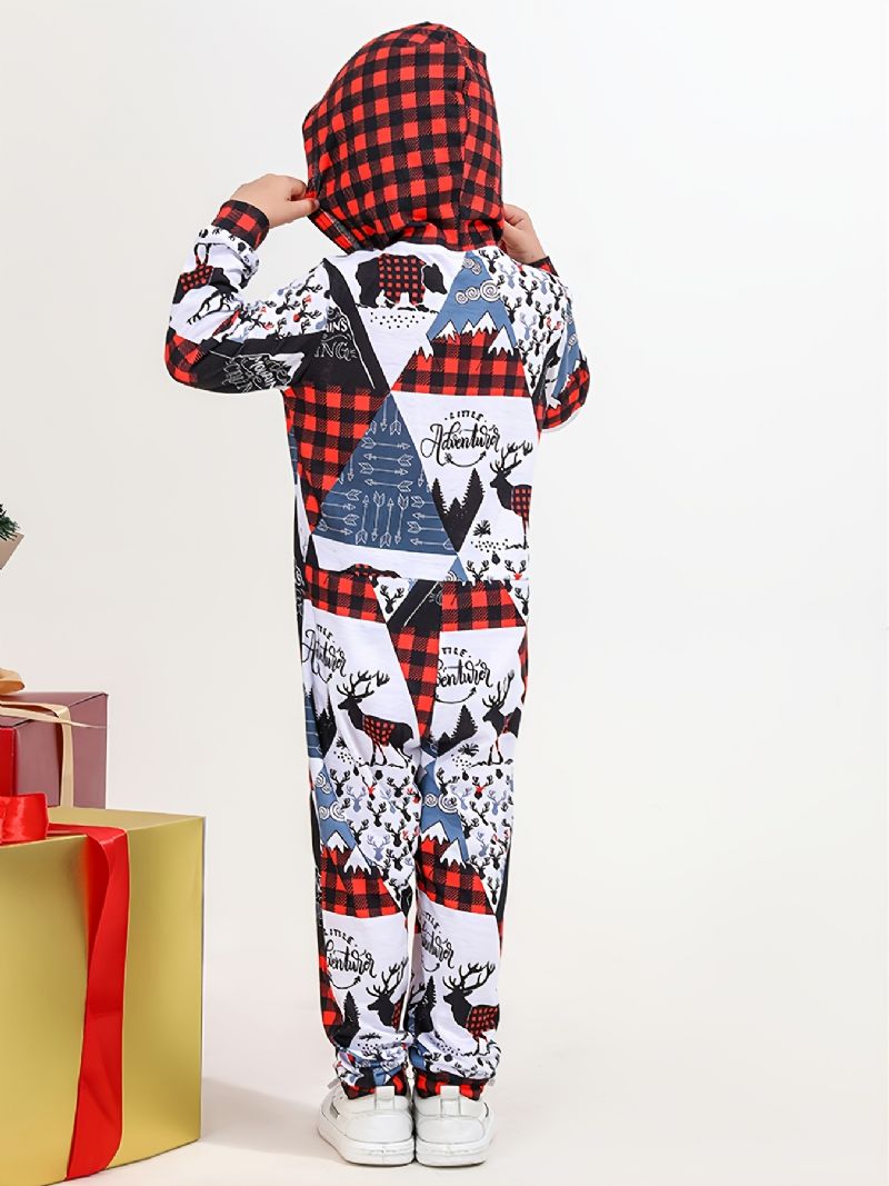Uusi Joulupoikien Tyttöjen Hupullinen Pyjama-body