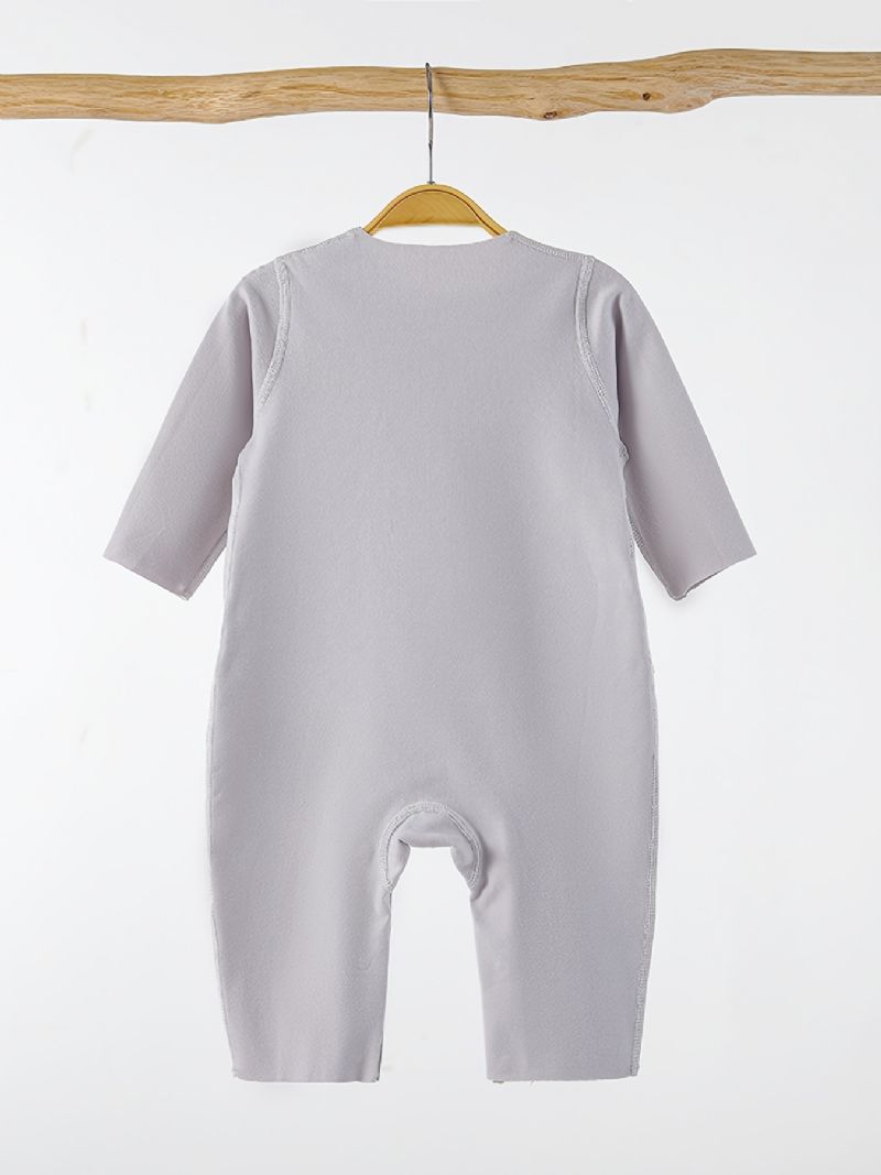 Vastasyntyneen Vauvan Pyjamat Karhukuvio Yksiväriset Haalarialusvaatteet Tytöille