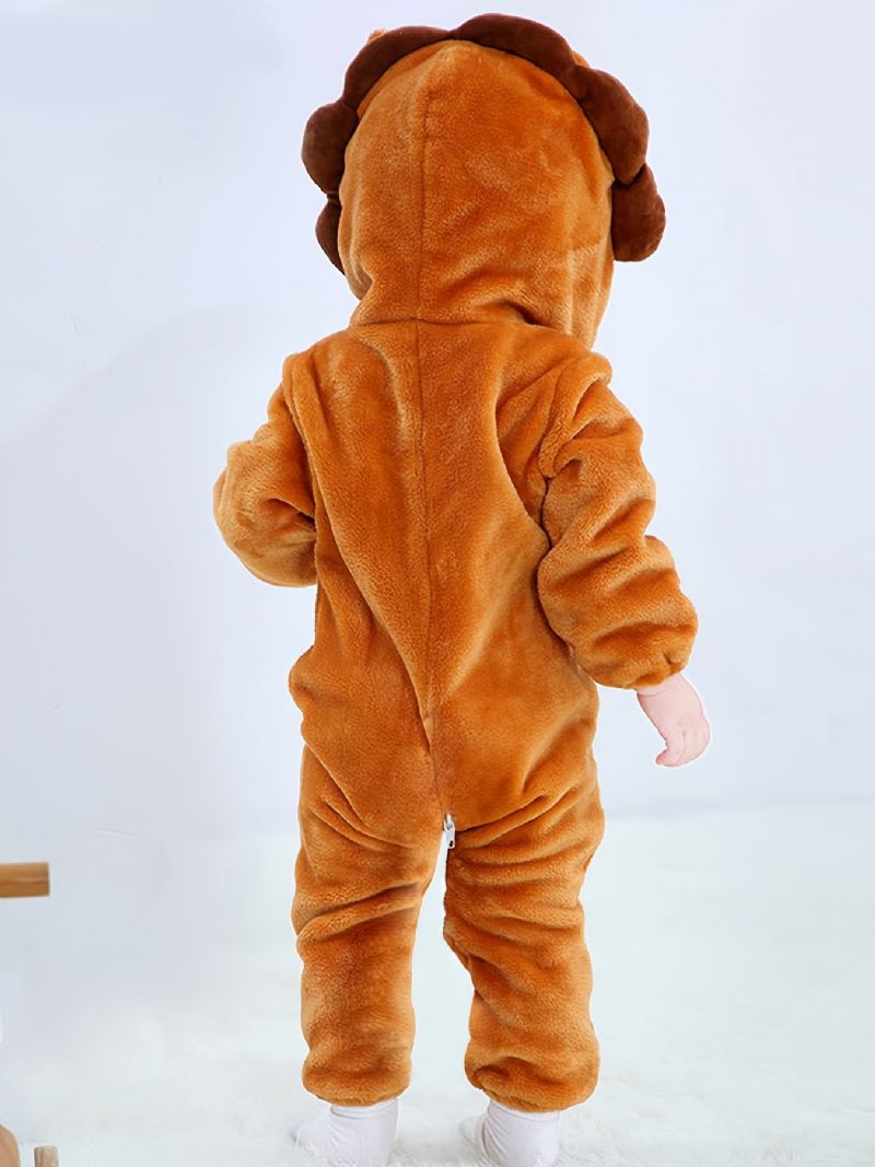 Vauvan Hupullinen Romper Thermal Animal Costume Haalari Uutuuspyjamat