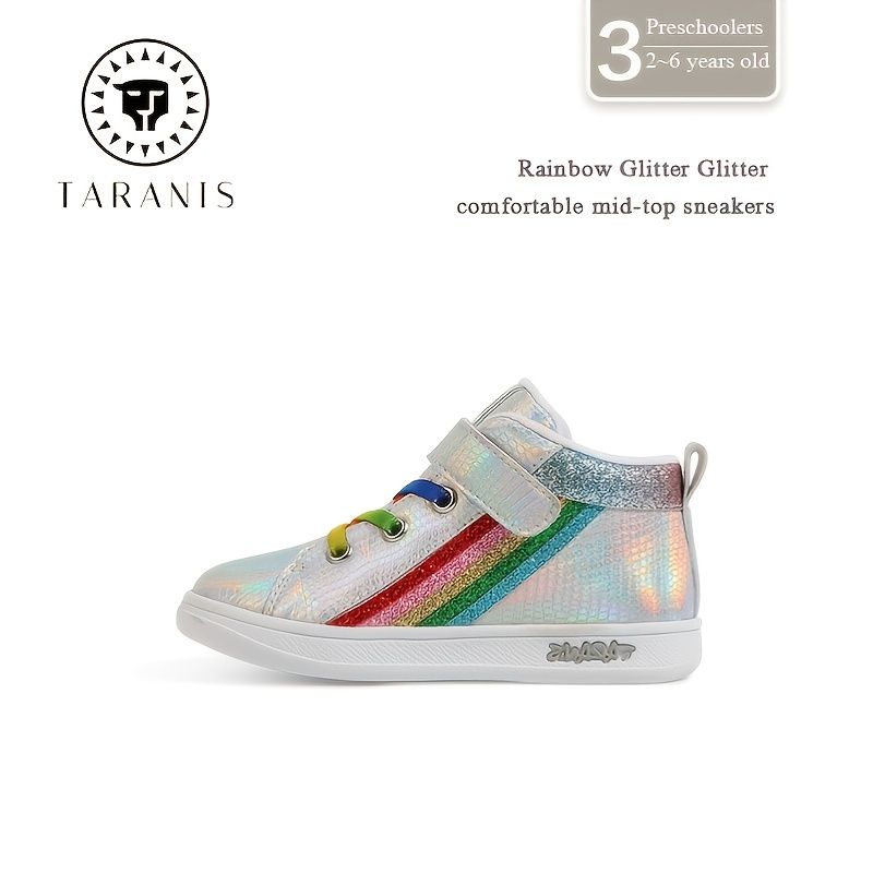 Rainbow Glitter Comfort Mid-top Tennarit Syksy Talvi