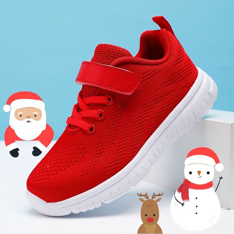 Toddler Lasten Christmas Element Tape Hengittävä College Style Rento Sneakers Kengät