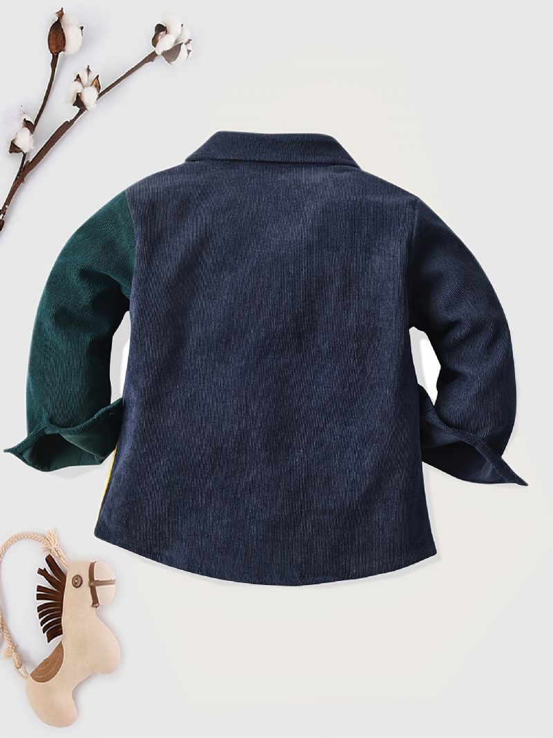 Toddler Poikien Pitkähihainen Colorblock Paita Top Lasten Vaatteet