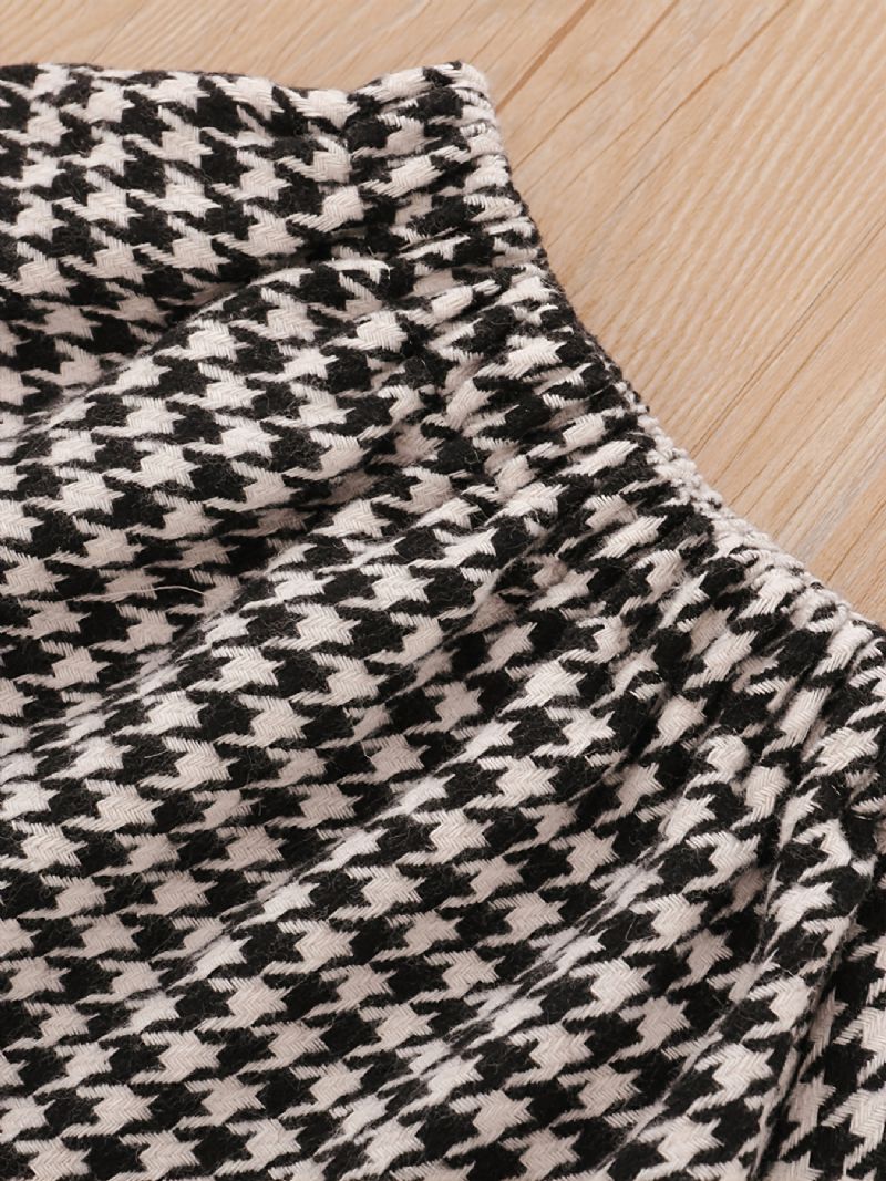 3 Kpl Vauvan Cardigan Houndstooth Pitkähihainen Mekko