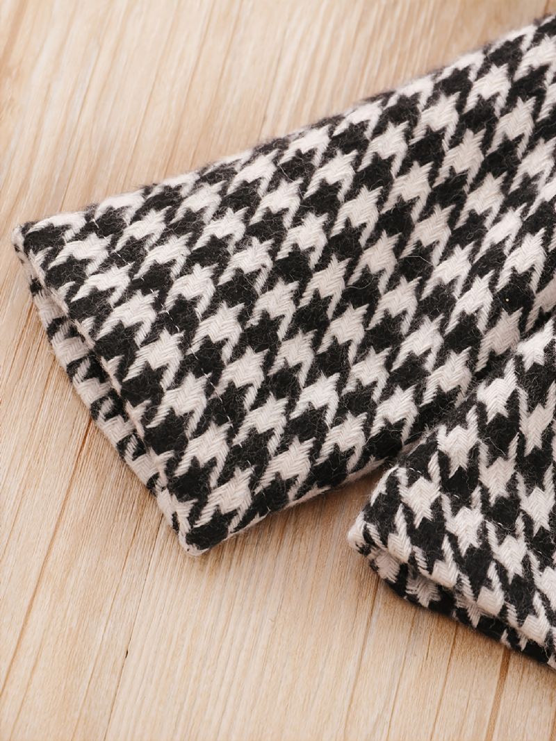 3 Kpl Vauvan Cardigan Houndstooth Pitkähihainen Mekko