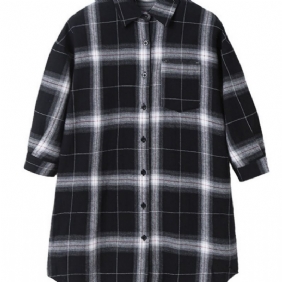 Toddler Tyttöjen Gingham Medium Pitkähihainen Kauluspusero