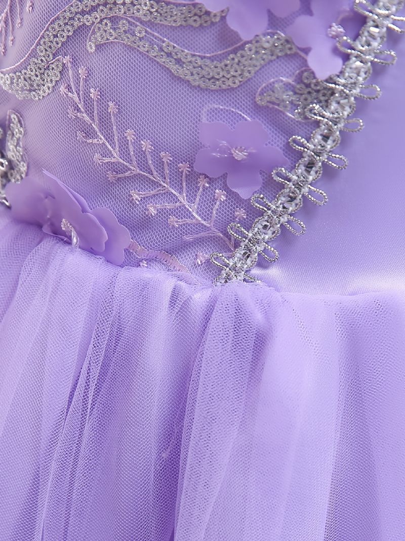 Tytöt Sofia Ensimmäinen Rapunzel-prinsessa Halloween-asu Fancy Party Cosplay-pukeutuminen Syntymäpäivämekko