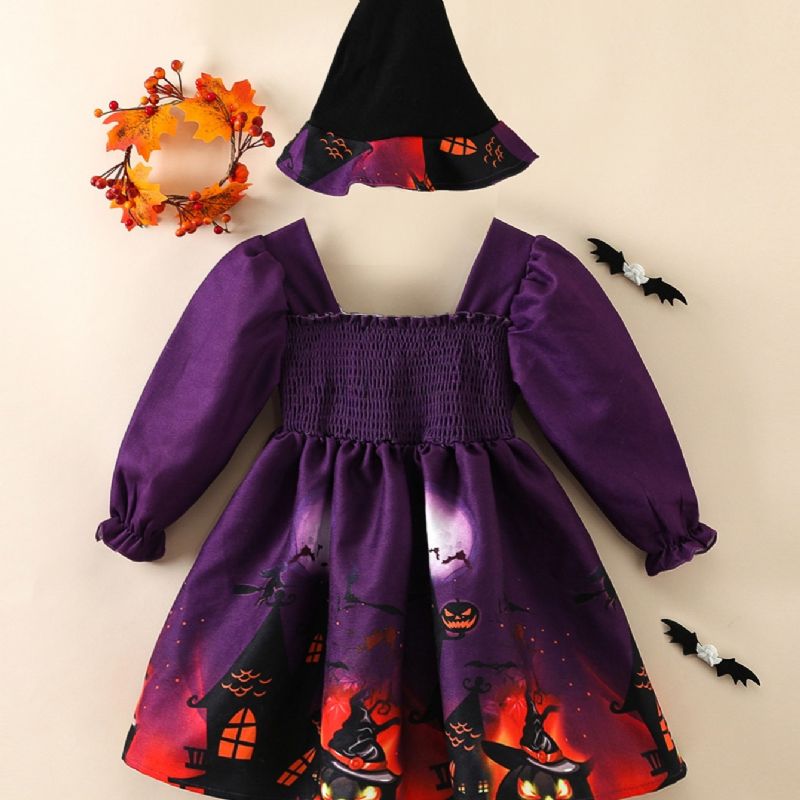 Tyttöjen Halloween Witch Party Mekko