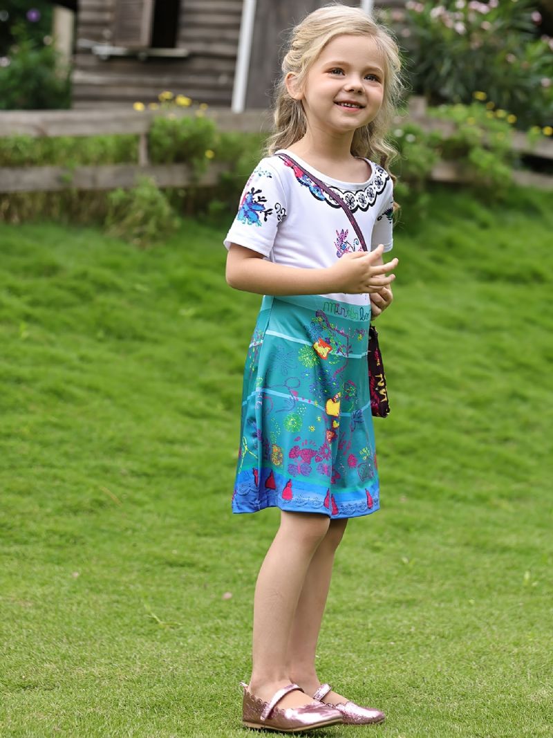 Tyttöjen Prinsessamekko Pukeutuminen Syntymäpäiväjuhliin Jouluiset Cosplay-asu Asusteet Mukana Setti Lasten Vaatteet