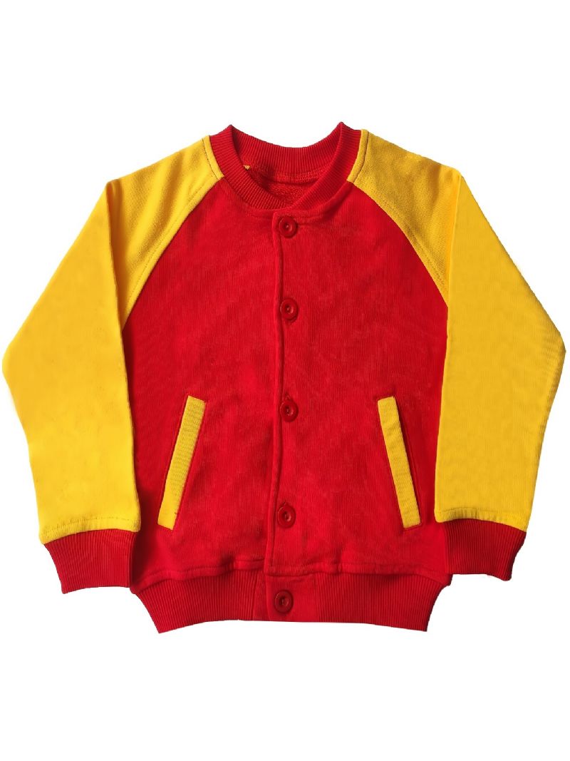 Tyttöjen Värillinen Vetoketjullinen Bomber-takki Lasten Vaatteita Kevään Syksyyn