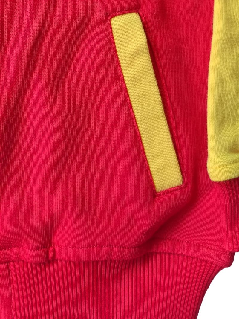 Tyttöjen Värillinen Vetoketjullinen Bomber-takki Lasten Vaatteita Kevään Syksyyn