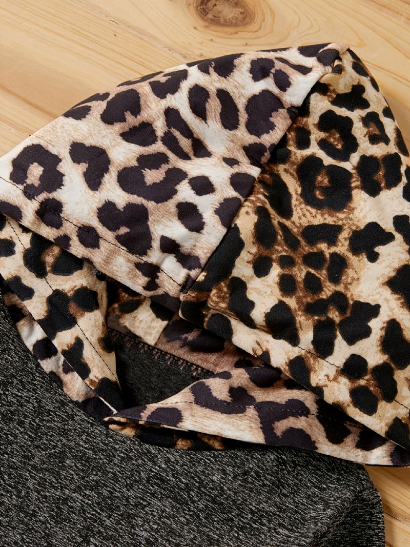 Poikien Leopardikuvioinen Huppari Ja Housusetti Lasten Vaatteet