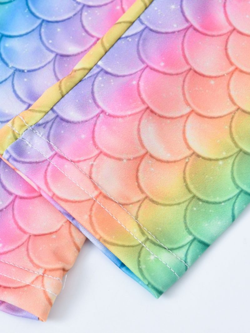 Tytöt Rainbow Mermaid Printed Leggingsit Jooga Housut Lasten Vaatteet