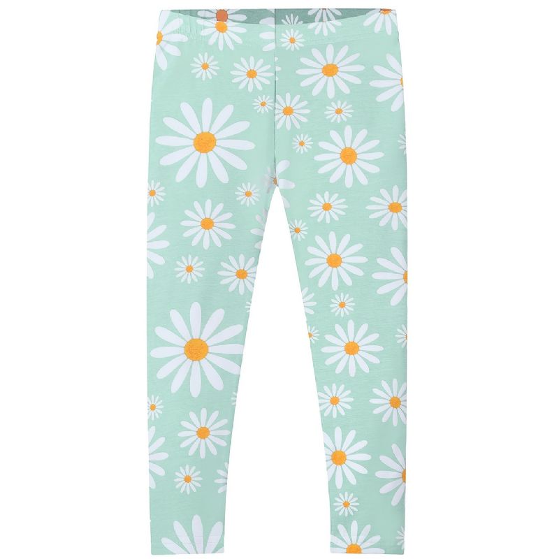 Tyttöjen Daisy Print Stretch Leggingsit