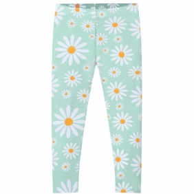 Tyttöjen Daisy Print Stretch Leggingsit