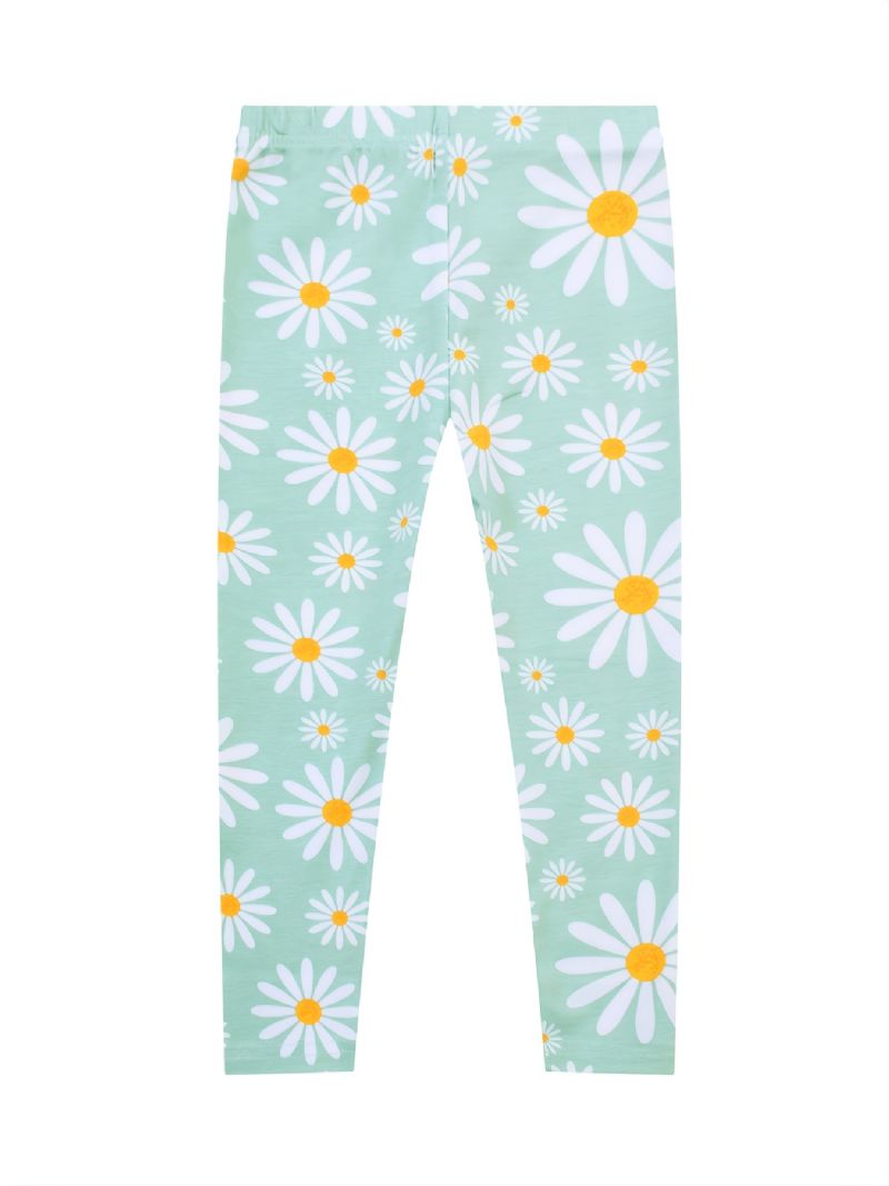 Tyttöjen Daisy Print Stretch Leggingsit