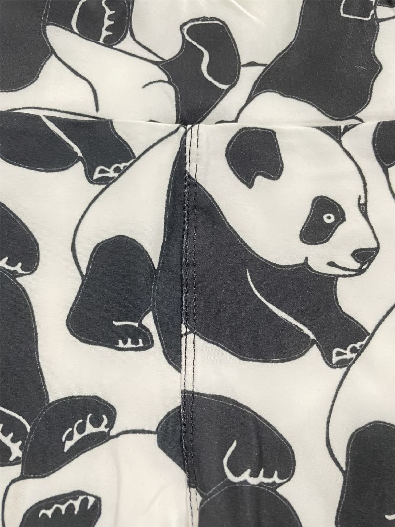 Tyttöjen Polyesterisuunnittelijat Joissa On Pandakuvia
