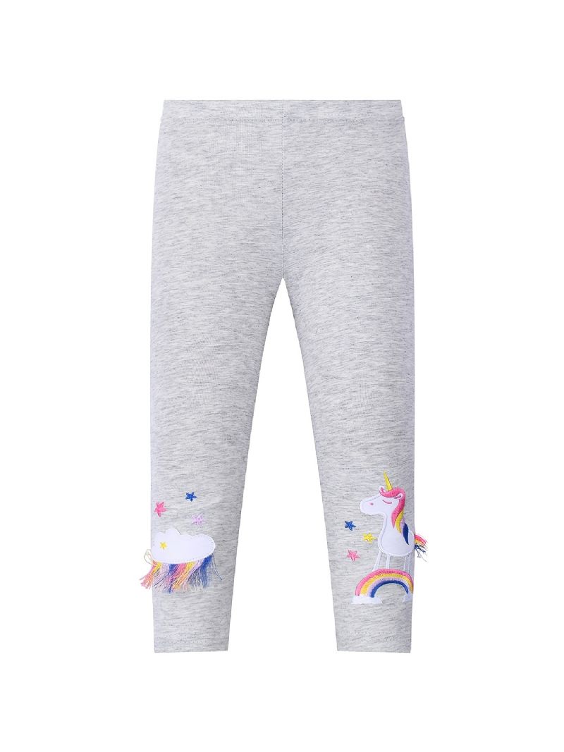 Tyttöjen Rento Stretch Tassel Unicorn Leggingsit