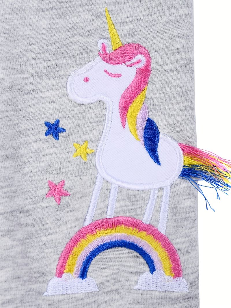 Tyttöjen Rento Stretch Tassel Unicorn Leggingsit