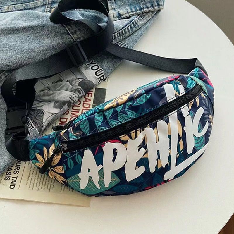 Summer Tide Urheiluvyötärölaukku Pojille Ja Tytöille Yksilöllisyys Suuri Tilavuus Yksi Olkapää Crossbody Opiskelijalle Rento Rintalaukku