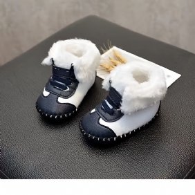 Lämpimät Fleece-ommel Ensimmäiset Kävelykengät Mukavat Liukumattomat Lumisaappaat Vauvoille Taaperoille