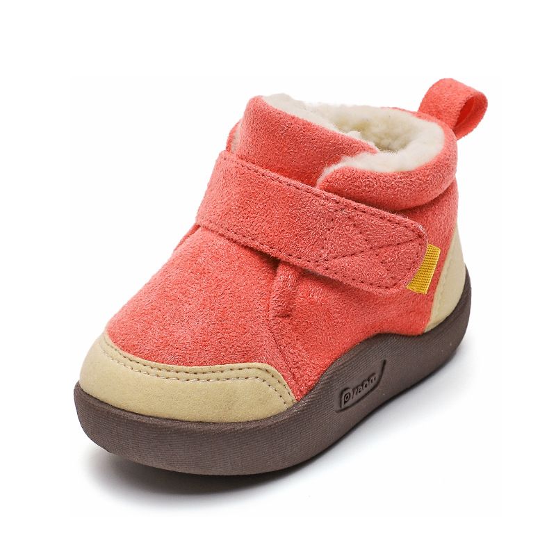 Taapero Vauvan Pehmeäpohjainen Liukumaton Fleece Sneaker Lämpimät Saapikkaat Kengät Pojille Tytöille Talvi Uusi
