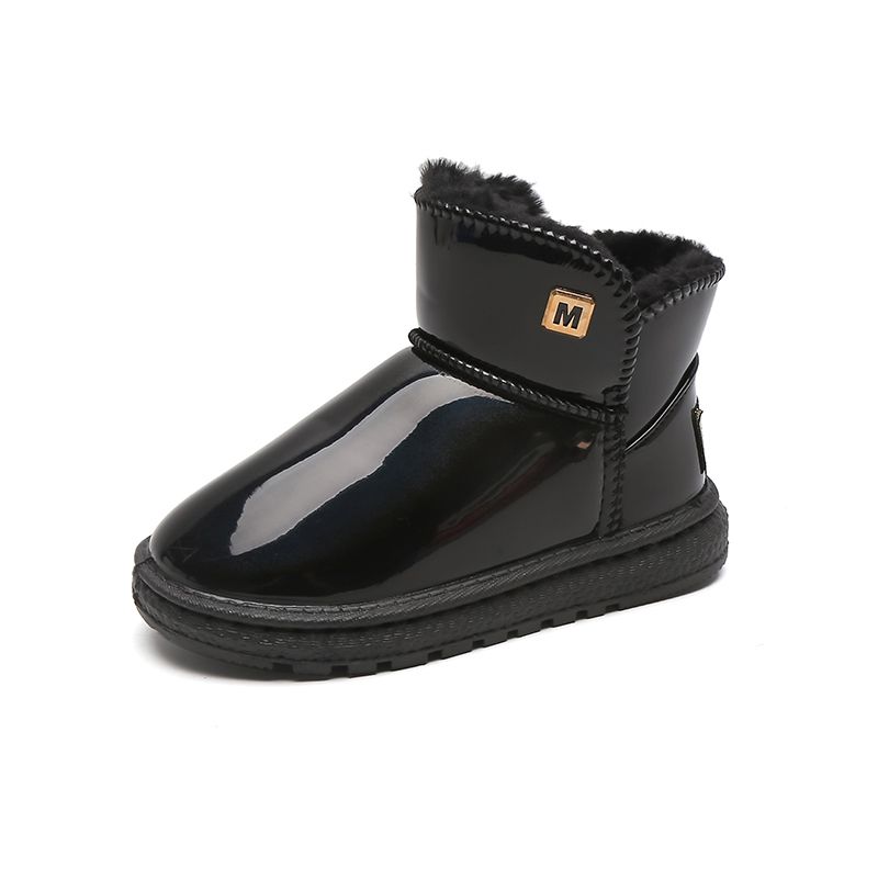 Tyttöjen Rennot Heijastavat Lumisaappaat Fleece Thermal High Top Slip-on Saappaat Talvikäyttöön