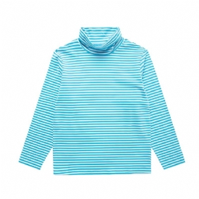 Jiahong Vauvan Pitkähihainen T-paita Raidallinen Korkeapääntie Toppi Pojille Tytöille Lasten Vaatteet