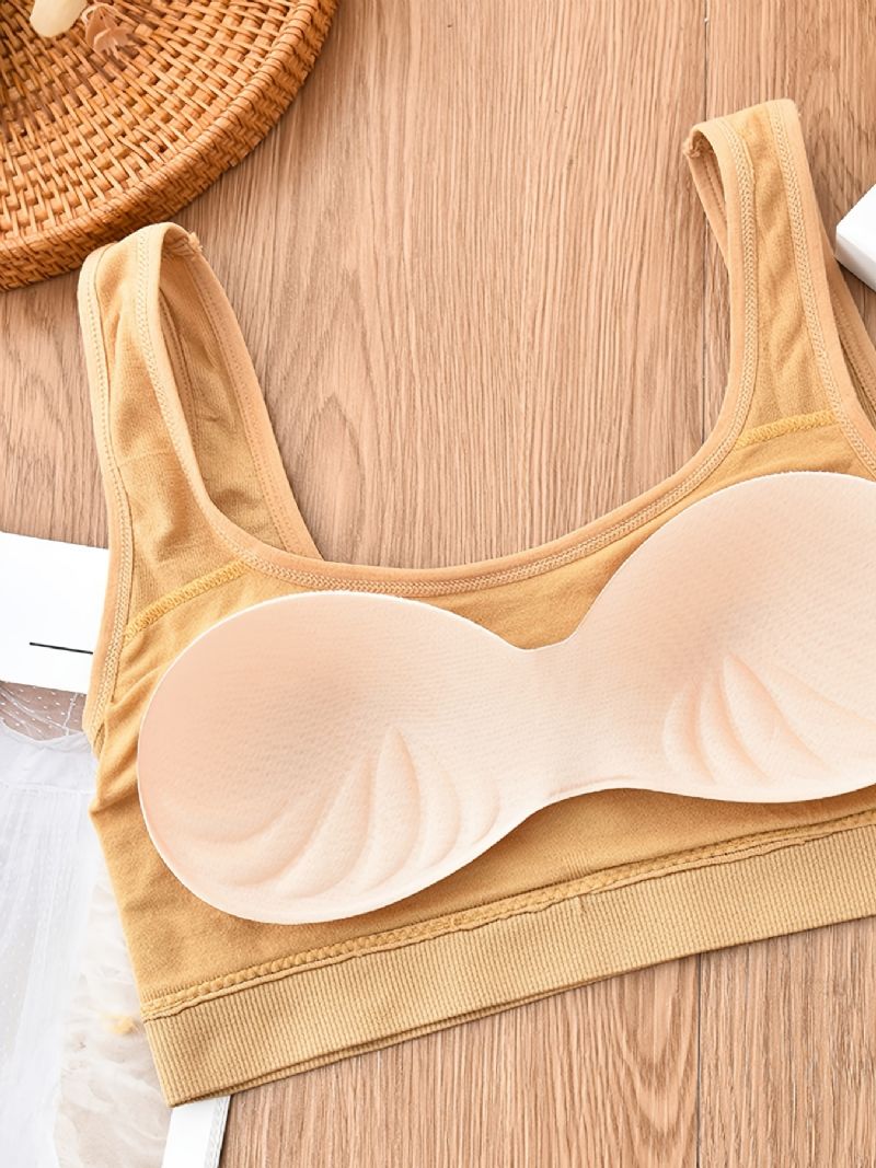 Tyttöjen Pehmeät Urheilurintaliivit Stretch Camisole Liivi Irrotettavalla Tyynyllä