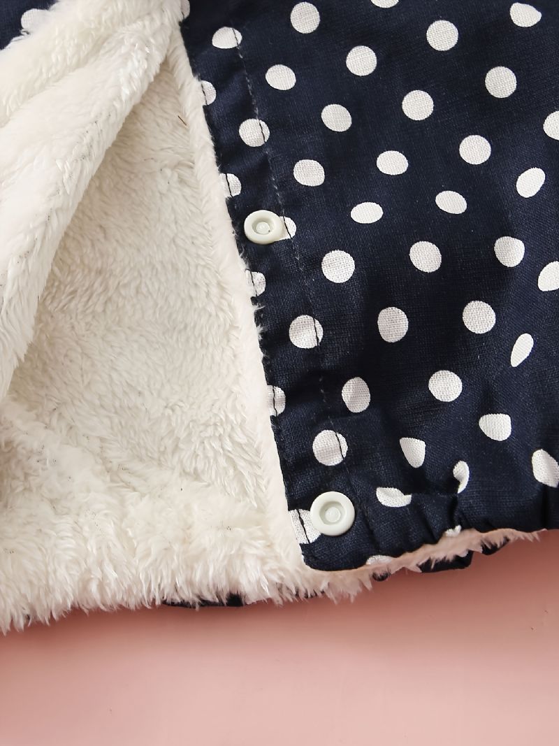 Vauvan Tyttöjen Polka Dot & Velvet Käännettävä Liivi Syksyn Talveksi Uusi