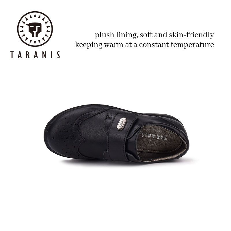 Pojat Classic Black Loafers Pehmeäpohjaiset Liukastumista Estävät Juhlat Koulupuku Oxford Performance Nahkakengät Lapsille / Isoille /